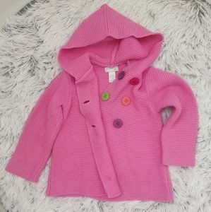 First Impressions Play Knit Hooded Pea Coat